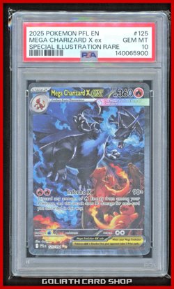 PSA 10 Mega Charizard X ex 125/094 - Phantasmal Flames SIR - Gem MT Pokemon 2025 - Image 1