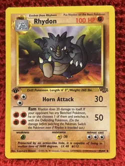 Rhydon VLP - 45/64 Jungle Regular 1st Edition - Pokemon WOTC 1999 - Image 1
