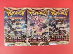 Lot of 8 Pokemon Booster Pack - Silver Tempest - Fusion Strike - Astral Radiance - Image 2