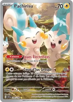 Carte Pokemon Pachirisu 208/198 - Ecarlate et Violet - Francais - Image 1