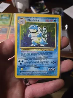2000 Blastoise Base Set Series 2 Holo Rare 2/130 Pokemon - Image 1