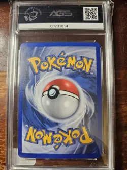 Vintage Pokemon 2001 Entei Black Star Promo Movie Rev.Holo #34 Graded AGS 9 Mint - Image 2