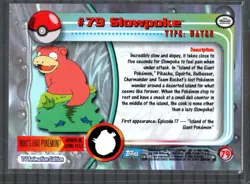 2000 Pokemon TV Animation Series 2 #79 Slowpoke Blue Logo - NM - Image 2