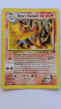 Pokemon TCG Blaine's Charizard 2/132 Gym Challenge Holo ENG - Image 1