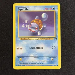 Squirtle 68/82 Team Rocket 2000 WOTC Pokemon TCG Vintage English - Image 1