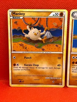 Pokemon Tcg Mankey 53/95 & Primeape 22/95 Unleashed Non Holo - Image 2