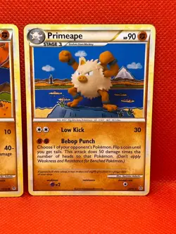 Pokemon Tcg Mankey 53/95 & Primeape 22/95 Unleashed Non Holo - Image 3