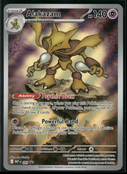 Pokemon - Alakazam 009 Mega Evolution Black Star Promo NM - Image 1