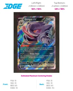 Gengar ex - 104/162 Pokemon TCG Double Rare SV05: Temporal Forces Near Mint - Image 1