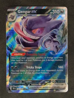 Gengar ex - 104/162 Pokemon TCG Double Rare SV05: Temporal Forces Near Mint - Image 3