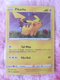 Pokemon Pikachu - SWSH039 - Cosmo Holo - SWSH Black Star Promos - Image 1