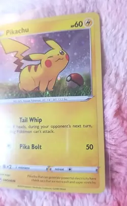 Pokemon Pikachu - SWSH039 - Cosmo Holo - SWSH Black Star Promos - Image 3