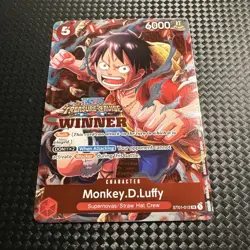 MONKEY D. LUFFY TREASURE CRUISE WINNER PACK VOL.5 ONE PIECE PROMO 2023 NEAR MINT - Image 1