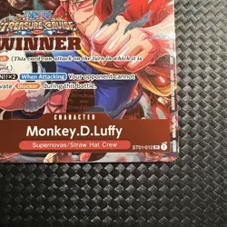 MONKEY D. LUFFY TREASURE CRUISE WINNER PACK VOL.5 ONE PIECE PROMO 2023 NEAR MINT - Image 5