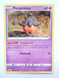 Pumpkaboo 076/203 (NM, Pokemon Card, Evolving Skies, 2021, Psychic, Common) - Image 1