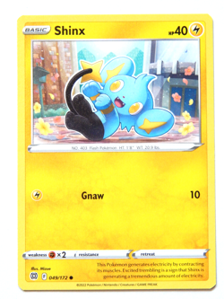 Shinx 049/172 (NM, Pokemon Card, Brilliant Stars, 2022, Lightning, Common) - Image 1