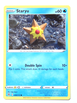 Staryu 030/172 (NM, Pokemon Card, Brilliant Stars, 2022, Water, Common) - Image 1