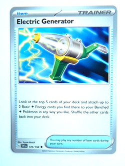 Electric Generator 170/198 NM Pokemon Card Scarlet & Violet SVI EN Item Uncommon - Image 1