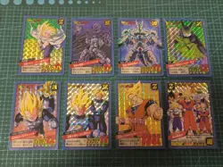 DRAGON BALL SUPER BATTLE CARDDASS PREMIUM SET VOL 2 PART 5 PRISMS 8 CARDS SET - Image 1