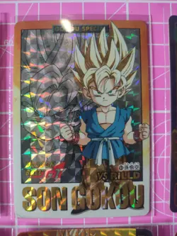 DRAGON BALL Z CARDDASS BANDAI 1997 PART 28 Full Set 5 PRISM + GOLD CARDS - Image 3