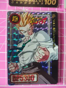 DRAGON BALL Z CARDDASS BANDAI 1997 PART 28 Full Set 5 PRISM + GOLD CARDS - Image 5