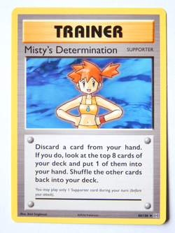 Misty's Determination 80/108 (NM, Pokemon Card, Evolutions, Supporter, Uncommon) - Image 1