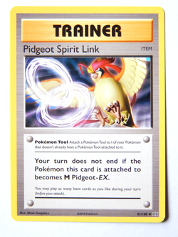 Pidgeot Spirit Link 81/108 (NM, Pokemon Card, Evolutions, 2016, Item, Uncommon) - Image 1