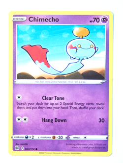 Chimecho 063/172 (NM, Pokemon Card, Brilliant Stars, 2022, Psychic, Common) - Image 1