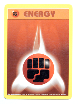 Energy 97/102 (LP, Pokemon Card, 4th Print, 1999-2000, Fighting, Common) - Image 1