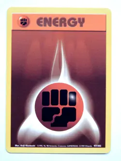 Energy 97/102 (NM, Pokemon Card, Vintage, Base Set, 1999, Fighting, Common) - Image 1