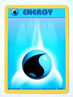 Energy 102/102 (LP, Pokemon Card, Vintage, Base Set, 1999, Water, Common) - Image 1
