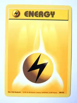 Energy 100/102 (LP, Pokemon Card, Vintage, Base Set, 1999, Lightning, Common) - Image 1