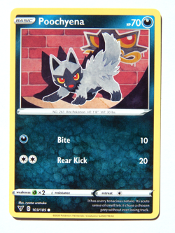 Poochyena 103/185 (NM, Pokemon Card, Vivid Voltage, 2020, Darkness, Common) - Image 1