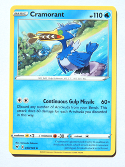 Cramorant 040/185 (NM, Pokemon Card, Vivid Voltage, 2020, Water, Uncommon) - Image 1