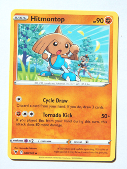 Hitmontop 088/185 (NM, Pokemon Card, Vivid Voltage, 2020, Fighting, Uncommon) - Image 1