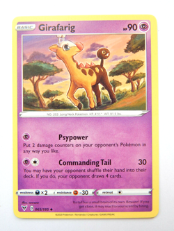 Girafarig 065/185 NM Pokemon TCG Card Vivid Voltage 2020 Psychic Uncommon - Image 1