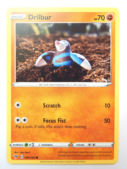 Drilbur 091/185 (NM, Pokemon Card, Vivid Voltage, 2020, Fighting, Common) - Image 1