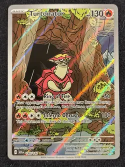 Pokemon TCG Turtonator 146/142 Illustration Rare Stellar Crown Card NM Condition - Image 1