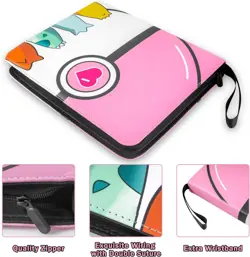 ANIME PU Binder with Zipper, 9-Pocket Trading Card Collection Album,cute Gifts - Image 5