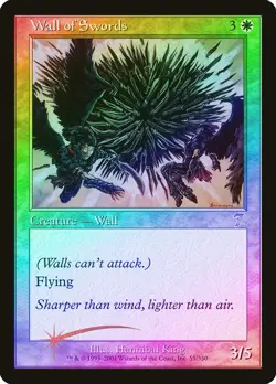 Wall of Swords FOIL 7th Edition PLD White Uncommon MAGIC MTG CARD ABUGames - Image 1