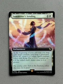 Summoners's Sending 109 FOIL (Extended Art) MTG Final Fantasy Commander FIC - NM - Image 3