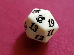 Magic The Gathering ZENDIKAR RISING WHITE D20 SPINDOWN DICE DIE New MTG - Image 2