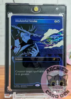 Magic The Gathering Disdainful Stroke Standard Showdown Promo Borderless Foil NM - Image 1