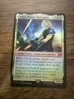 MTG Final Fantasy Cloud, Midgar Mercenary Foil M 0010 - Image 1