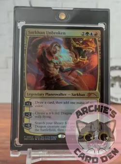 MTG Magic The Gathering Sarkhan Unbroken APAC 2024 Dragon Year Promo Foil sealed - Image 1