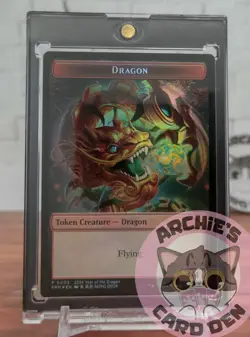 MTG Magic The Gathering Dragon Token APAC 2024 Year of the Dragon PROMO FOIL NM - Image 1