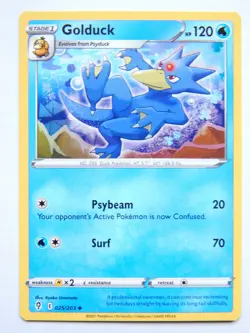 Golduck 025/203 (NM, Pokemon Card, Evolving Skies, 2021, Water, Uncommon) - Image 1