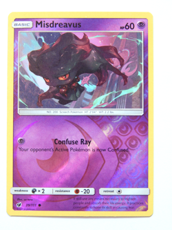 Misdreavus 39/111 (NM, Pokemon Card, Crimson Invasion, Psychic, Reverse Holo) - Image 1