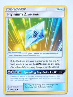 Flyinium Z: Air Slash 195/236 (NM, Pokemon Card, Unified Minds, Item, Uncommon) - Image 1