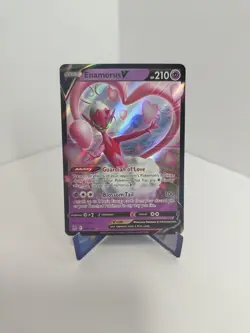 Pokemon TCG Enamorus v 82/196 Lost Origin Ultra Rare Full Art Holo Card NM - Image 1